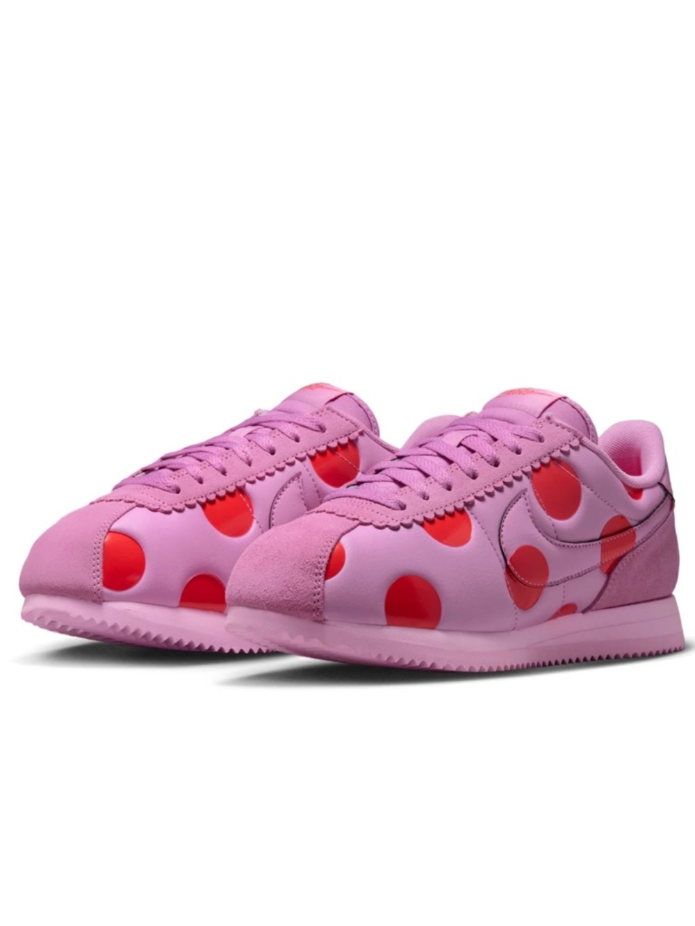 ❤️💖 NIKE CORTEZ POLKA DOT PINK RED 💖❤️
